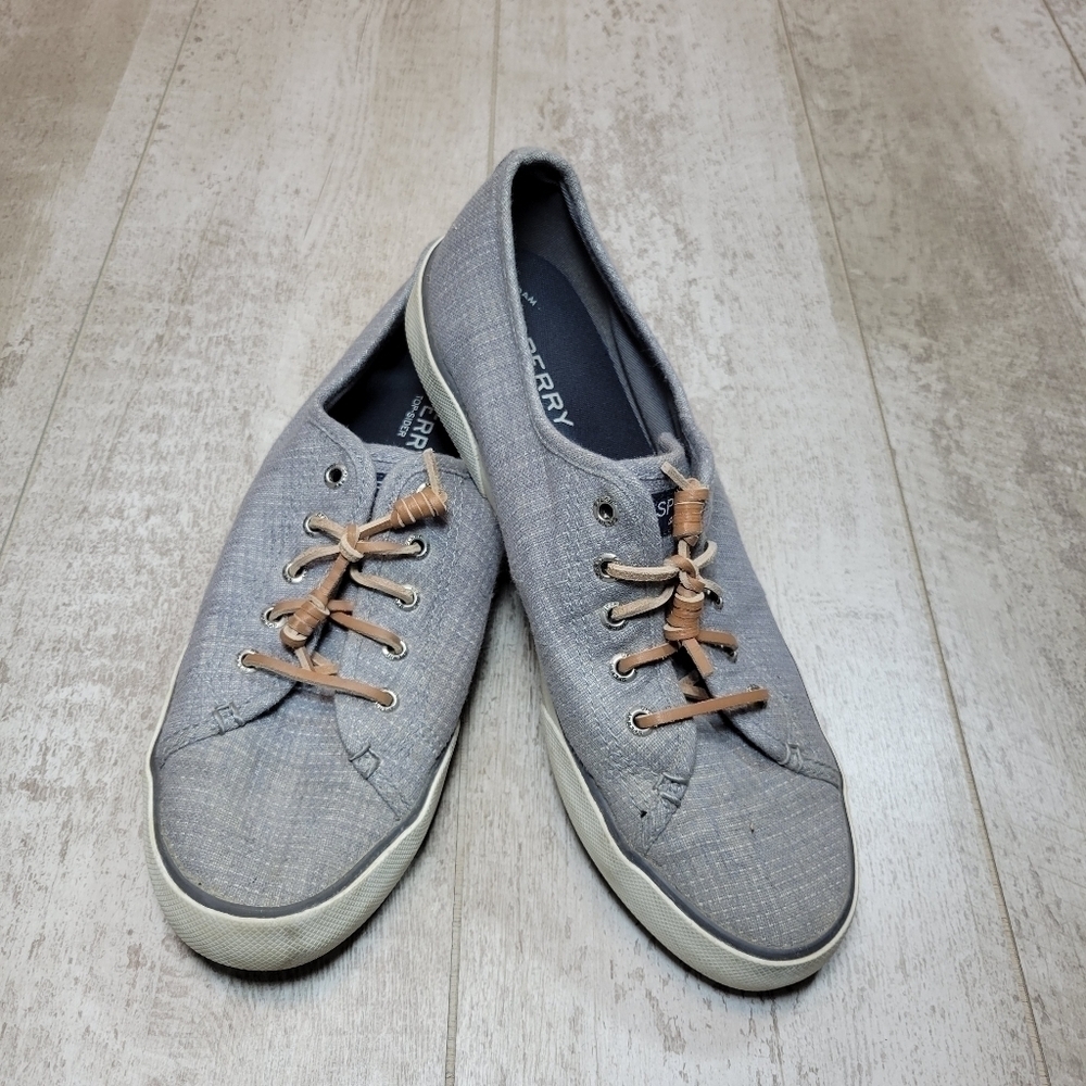 Sperry Top Sider Memory Foam Blue Sneaker Tennis Shoes 9.5